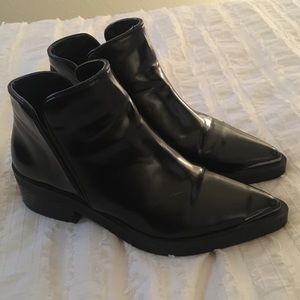 Zara basics pointed toe booties